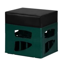 Ars manufacti Assise pour caisse de bières Henryk - Cuir synthétique noir