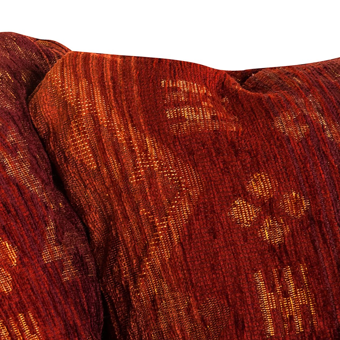 Maison Belfort Grand canapé Christian - Cuir synthétique marron foncé / Tissu rouge - Marron foncé / Rouge 14 Maison Belfort Grand canapé Christian - Cuir synthétique marron foncé / Tissu rouge - Marron foncé / Rouge – Image 12