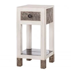 Wolf-Möbel Table d'appointGoa White - Multicolore