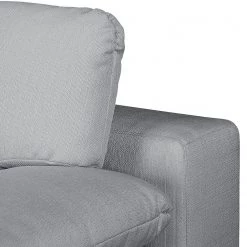 Fredriks Canapé convertible boxspring Goodlow - Velours - Tissu Polia: Gris platine - Avec fonction couchage -Meubles de salon Soldes boxspring schlafsofa goodlow strukturstoff platin 4280596
