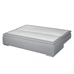 Fredriks Canapé convertible boxspring Goodlow - Velours - Tissu Polia: Gris platine - Avec fonction couchage -Meubles de salon Soldes boxspring schlafsofa goodlow strukturstoff platin 4280620