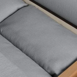 Fredriks Canapé convertible boxspring Goodlow - Velours - Tissu Polia: Gris platine - Avec fonction couchage -Meubles de salon Soldes boxspring schlafsofa goodlow strukturstoff platin 4280628