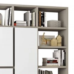 Loftscape Étagère Emporior VI - Mat beige clair - 272 cm - Blanc brillant 9 Loftscape Étagère Emporior VI - Mat beige clair - 272 cm - Blanc brillant -Meubles de salon Soldes buecherregal emporior iv 272 cm 5032344