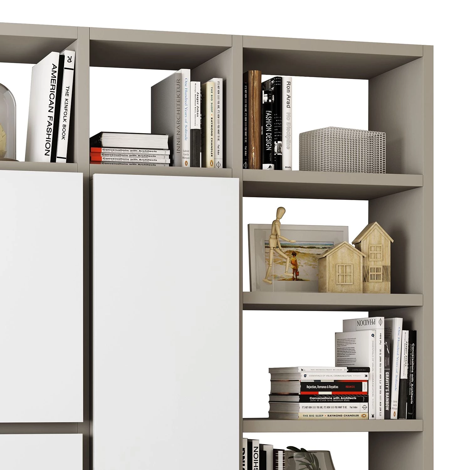 Loftscape Étagère Emporior VI - Mat beige clair - 272 cm - Blanc brillant 5 Loftscape Étagère Emporior VI - Mat beige clair - 272 cm - Blanc brillant – Image 3