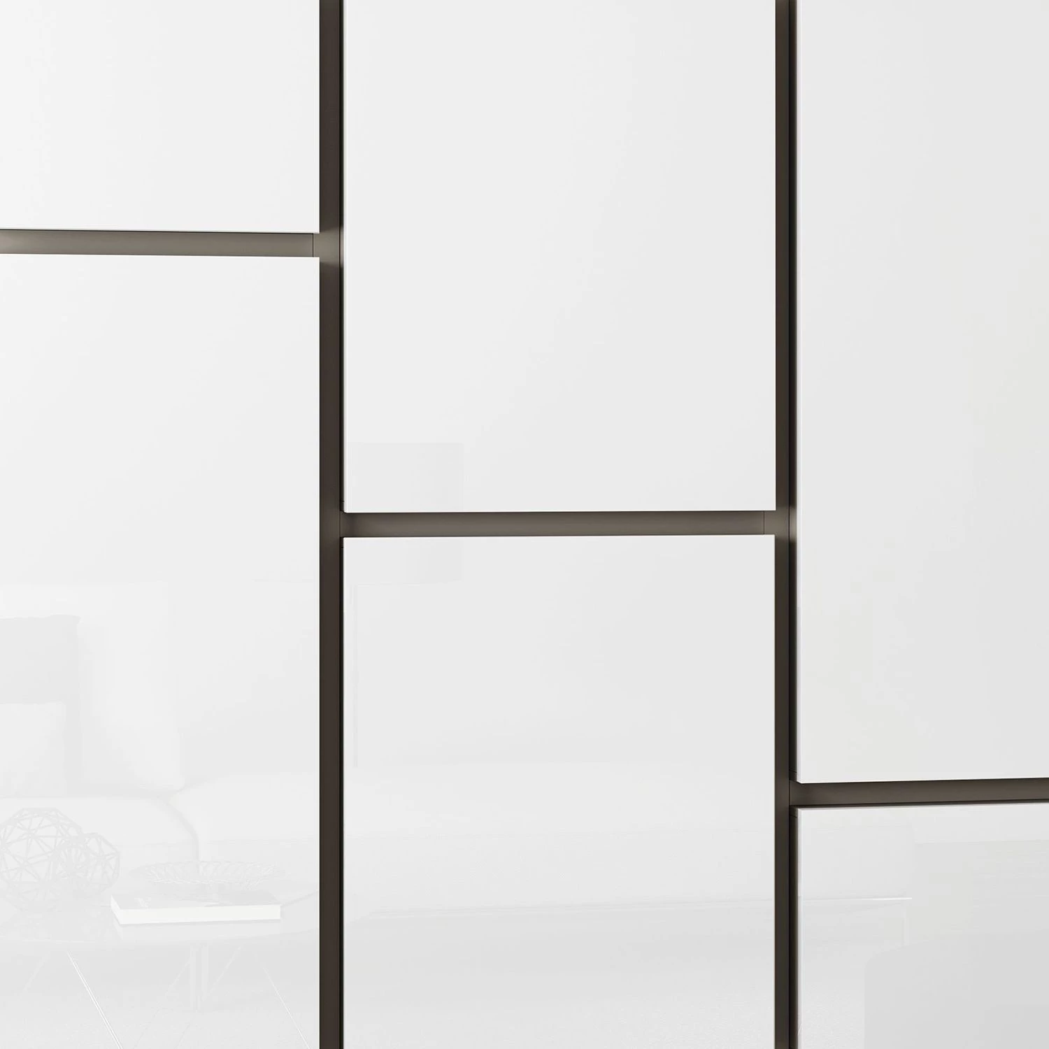 Loftscape Étagère Emporior VI - Mat beige clair - 272 cm - Blanc brillant 6 Loftscape Étagère Emporior VI - Mat beige clair - 272 cm - Blanc brillant – Image 4