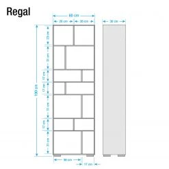 Ars Natura Bibliothèque Trangle - Sheesham massif -Meubles de salon Soldes buecherregal trangle sheesham massiv 4798644