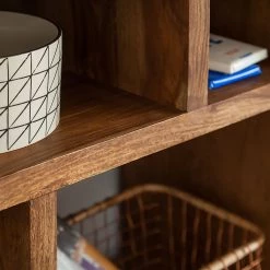 Ars Natura Bibliothèque Trangle - Sheesham massif -Meubles de salon Soldes buecherregal trangle sheesham massiv 723994