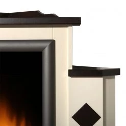 Montreux Cheminée électrique Calabria - Blanc crème / Brun colonial 9 Montreux Cheminée électrique Calabria - Blanc crème / Brun colonial -Meubles de salon Soldes calabria elektro eckkamin cremeweiss kolonialbraun 2248970