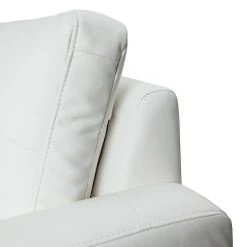 Fredriks Canapé d'angle Cavolo - Avec fonction couchage - Imitation cuir blanc - Méridienne montable à gauche ou à droite -Meubles de salon Soldes cavolo ecksofa mit schlaffunktion kunstleder weiss ottomane rechts 1304583
