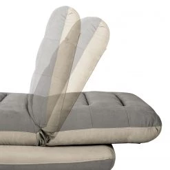 Fredriks Dormeuse Energy - Gris / Cappuccino -Meubles de salon Soldes chaiselongue energy webstoff grau beige 3574121