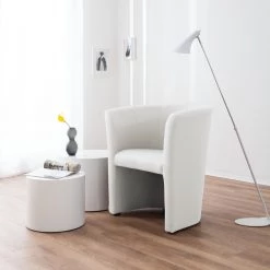 Mooved Fauteuil cocktail Sinclair - Imitation cuir -Meubles de salon Soldes cocktailsessel sinclair kunstleder weiss 5141392