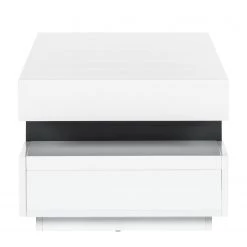 Fredriks Table basse Anna - Blanc brillanc / Gris foncé -Meubles de salon Soldes couchtisch anna hochglanz weiss dunkelgrau 4060448