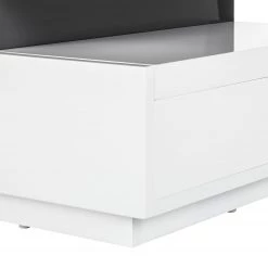 Fredriks Table basse Anna - Blanc brillanc / Gris foncé -Meubles de salon Soldes couchtisch anna hochglanz weiss dunkelgrau 4060456