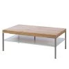 GWINNER Table basse Anzio - Chêne de poutre / Blanc - 110 x 65 cm -Meubles de salon Soldes couchtisch anzio 100 x 65 cm 4524804