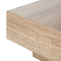 Fredriks Table basse Emblaze - Blanc brillant / Imitation chêne Sonoma -Meubles de salon Soldes couchtisch emblaze hochglanz weiss eiche sonoma dekor 1187766