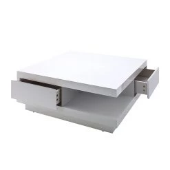 Fredriks Table basse Hilja - Blanc brillant -Meubles de salon Soldes couchtisch hilja hochglanz weiss 310766