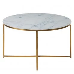 Eva Padberg Collection Table basse Katori I - Blanc 16 Eva Padberg Collection Table basse Katori I - Blanc -Meubles de salon Soldes couchtisch katori i glas metall marmor dekor gold 4678380