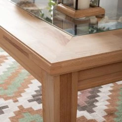 Ars Natura Table basse NanWOOD -Meubles de salon Soldes couchtisch nanwood glas buche massiv buche 5203912