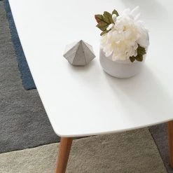 Mørteens Table basse Obory - Chêne partiellement massif - Blanc / Chêne -Meubles de salon Soldes couchtisch obory eiche teilmassiv weiss eiche 4872404