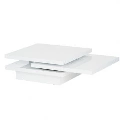 Fredriks Table basse Perfect - réglable - Blanc brillant