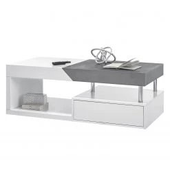 Fredriks Table basse Smithers - Blanc / Imitation béton 9 Fredriks Table basse Smithers - Blanc / Imitation béton -Meubles de salon Soldes couchtisch smithers beton dekor weiss 5240696