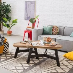 Ars manufacti Table basse Tamati I - Pin ancien / Métal - Pin foncé / Noir 10 Ars manufacti Table basse Tamati I - Pin ancien / Métal - Pin foncé / Noir -Meubles de salon Soldes couchtisch tamati ii altholz pinie metall pinie dunkel schwarz 4910348