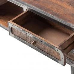 Ars manufacti Table basse Wharton - Partiellement en acacia massif / Acier -Meubles de salon Soldes couchtisch wharton mango teilmassiv stahl 5212580