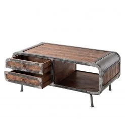 Ars manufacti Table basse Wharton - Partiellement en acacia massif / Acier -Meubles de salon Soldes couchtisch wharton mango teilmassiv stahl 5212592