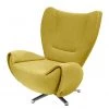 Tom Tailor Fauteuil pivotant Tom - Jaune moutarde 2 Tom Tailor Fauteuil pivotant Tom - Jaune moutarde -Meubles de salon Soldes designersessel tom webstoff senfgelb 1037206