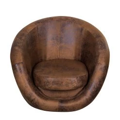 Fredriks Fauteuil pivotant Marvin - Aspect cuir vieilli - Marron 16 Fredriks Fauteuil pivotant Marvin - Aspect cuir vieilli - Marron -Meubles de salon Soldes drehsessel marvin antiklederlook braun 348319