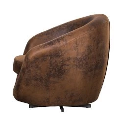 Fredriks Fauteuil pivotant Marvin - Aspect cuir vieilli - Marron 14 Fredriks Fauteuil pivotant Marvin - Aspect cuir vieilli - Marron -Meubles de salon Soldes drehsessel marvin antiklederlook braun 348322