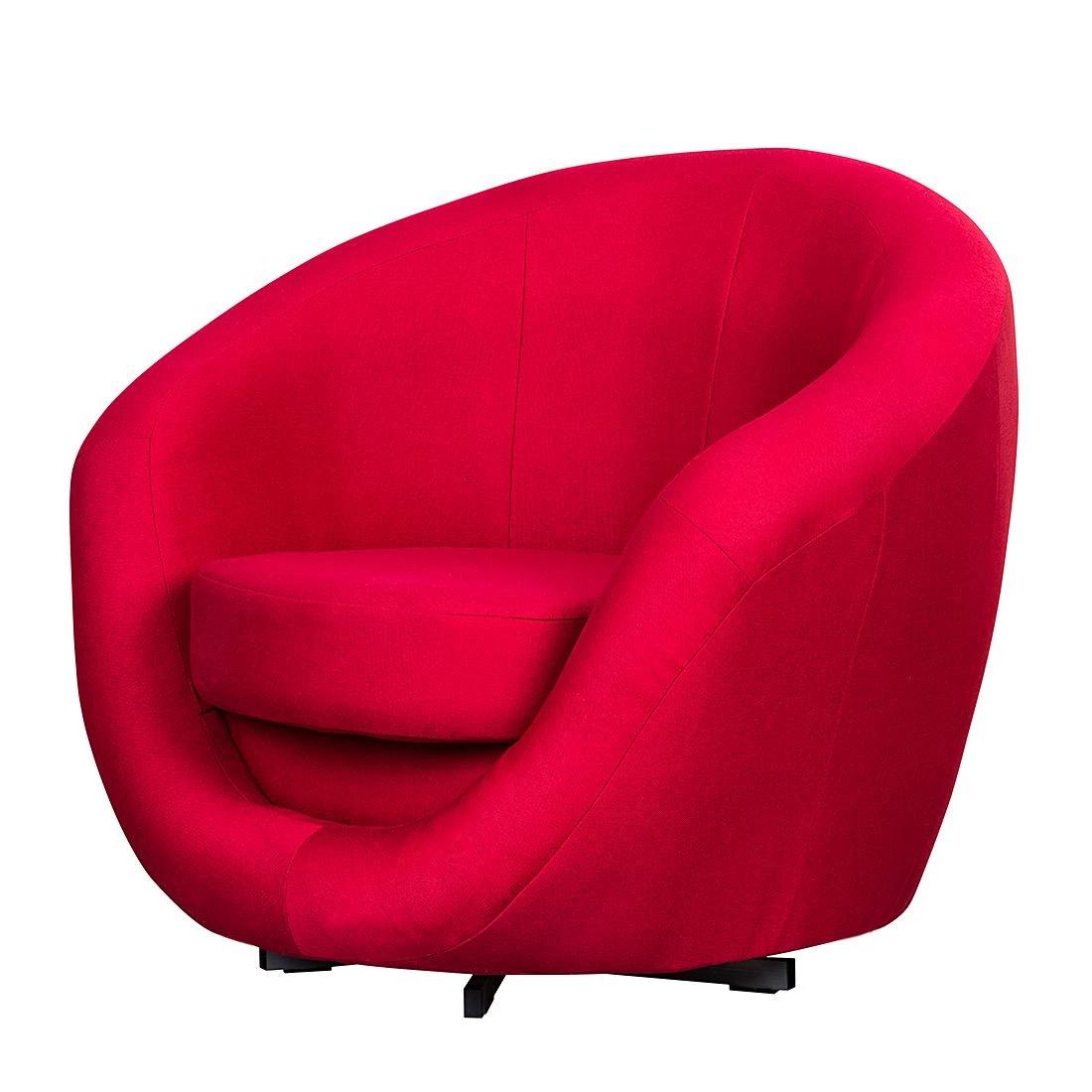 Fredriks Fauteuil pivotant Marvin - Tissu rouge 3 Fredriks Fauteuil pivotant Marvin - Tissu rouge