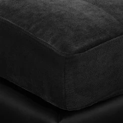 Fredriks Canapé d'angle Agueada IV - Noir - Méridienne courte à gauche (vue de face) -Meubles de salon Soldes ecksofa agueada iv kunstleder webstoff longchair davorstehend links schwarz 4365952