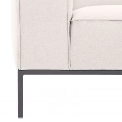 Studio Copenhagen Canapé d'angle Ampio II Tissu - Tissu Floreana : Beige - Méridienne courte à droite (vue de face) - Gris -Meubles de salon Soldes ecksofa ampio ii longchair ottomane davorstehend rechts grau stoff floreana beige 3977764