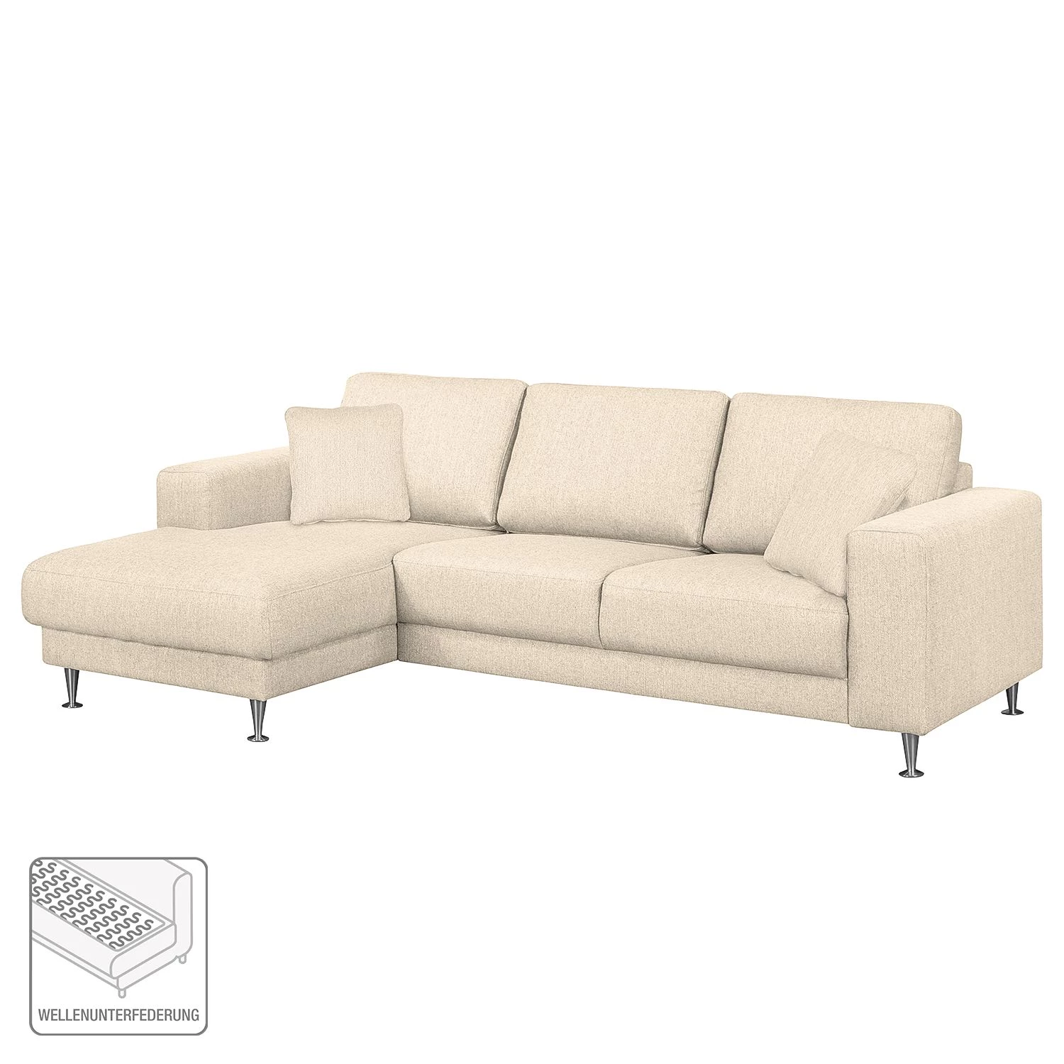 Fredriks Canapé d'angle Arietta II - Beige clair - Méridienne courte à gauche (vue de face) 4 Fredriks Canapé d'angle Arietta II - Beige clair - Méridienne courte à gauche (vue de face) – Image 2