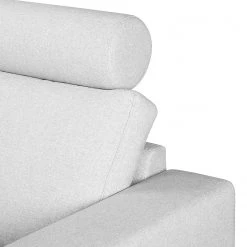 Fredriks Canapé d'angle Arietta - Gris platine - Méridienne courte à droite (vue de face) -Meubles de salon Soldes ecksofa arietta webstoff longchair davorstehend rechts platingrau 3756304