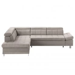 Fredriks Canapé d'angle Ayna - Cachemire - Méridienne longue à gauche (vue de face) - Avec fonction couchage -Meubles de salon Soldes ecksofa ayna microfaser ottomane davorstehend links mit schlaffunktion kaschmir 4947356