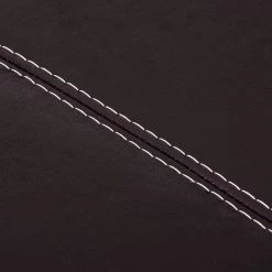 Maison Belfort Canapé d'angle Ballina - Marron foncé - Méridienne courte à droite (vue de face) -Meubles de salon Soldes ecksofa ballina echtleder longchair ottomane davorstehend rechts dunkelbraun 2490454