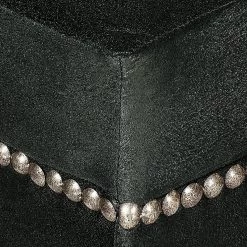 Ars manufacti Canapé d'angle Benavente - Anthracite - Méridienne courte à droite (vue de face) -Meubles de salon Soldes ecksofa benavente antiklederoptik anthrazith longchair davorstehend rechts 437328