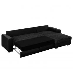 Roomscape Canapé d'angle Berrings (convertible) - Méridienne courte à droite (vue de face) 40 Roomscape Canapé d'angle Berrings (convertible) - Méridienne courte à droite (vue de face) -Meubles de salon Soldes ecksofa berrings mit schlaffunktion kunstleder strukturstoff schwarz longchair davorstehend rechts 4963232