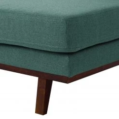 Mørteens Canapé d’angle Billund I - Tissu structuré - Bleu pétrole / Gris - Méridienne courte à droite (vue de face) -Meubles de salon Soldes ecksofa billund i webstoff longchair davorstehend rechts mintgruen 4670784