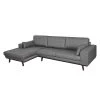 Mørteens Canapé d'angle Billund - Gris - Méridienne courte à gauche (vue de face) -Meubles de salon Soldes ecksofa billund strukturstoff grau longchair davorstehend links 495857
