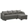 Fredriks Canapé d'angle Bodney (convertible) - Tissé à plat -Meubles de salon Soldes ecksofa bodney mit schlaffunktion flachgewebe longchair davorstehend rechts grau 5053704