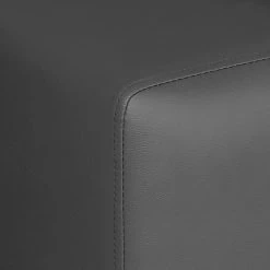 Roomscape Canapé d'angle Brandon (convertible) - Imitation cuir - Anthracite - Avec méridienne montée à droite (vue de face) -Meubles de salon Soldes ecksofa brandon kunstleder anthrazit ottomane davorstehend rechts 395062