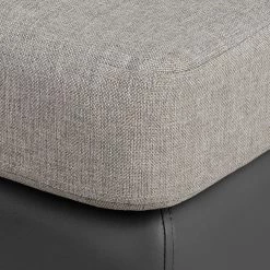 Roomscape Canapé d'angle Brandon (convertible) - Imitation cuir - Anthracite - Avec méridienne montée à droite (vue de face) -Meubles de salon Soldes ecksofa brandon kunstleder anthrazit ottomane davorstehend rechts 395065