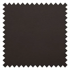 Roomscape Canapé d'angle Brandon - Cuir synthétique marron foncé - Méridienne à droite (vue de face) -Meubles de salon Soldes ecksofa brandon kunstleder dunkelbraun ottomane davorstehend rechts 395090