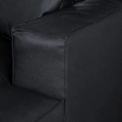Loftscape Canapé d'angle Calli - Cuir synthétique noir - Méridienne à droite (vue de face) 20 Loftscape Canapé d'angle Calli - Cuir synthétique noir - Méridienne à droite (vue de face) -Meubles de salon Soldes ecksofa calli kunstleder schwarz longchair davorstehend rechts 394691