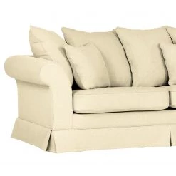 Maison Belfort Canapé d'angle Campagne III Tissu - Beige -Meubles de salon Soldes ecksofa campagne iii webstoff beige 4988328