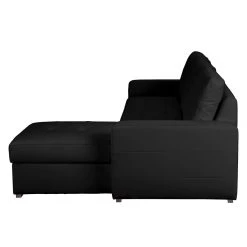 Fredriks Canapé d'angle Cavolo - Avec fonction couchage - Imitation cuir noir - Méridienne montable à gauche ou à droite -Meubles de salon Soldes ecksofa cavolo mit schlaffunktion kunstleder schwarz ottomane rechts 1317935