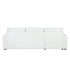 Fredriks Canapé d'angle Cavolo - Avec fonction couchage - Imitation cuir blanc - Méridienne montable à gauche ou à droite -Meubles de salon Soldes ecksofa cavolo mit schlaffunktion kunstleder weiss ottomane rechts links montierbar 1318487